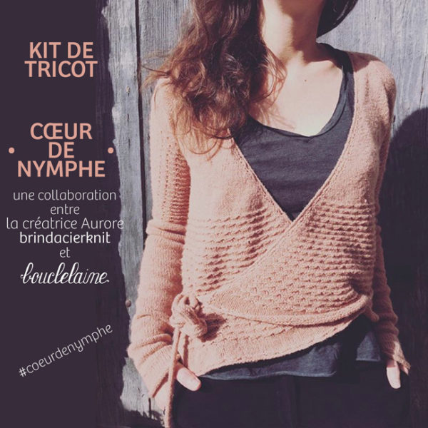 kit • Cœur de nymphe • dessiné par Aurore @brindacierknit
