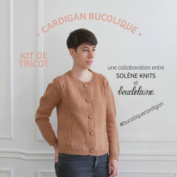 kit • Bucolique • cardigan dessiné par Solène Le Roux @soleneknits