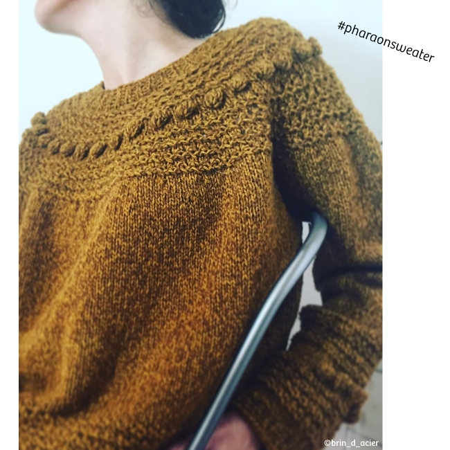 kit • Pharaon • pull dessiné par Aurore @brindacierknit – Image 3