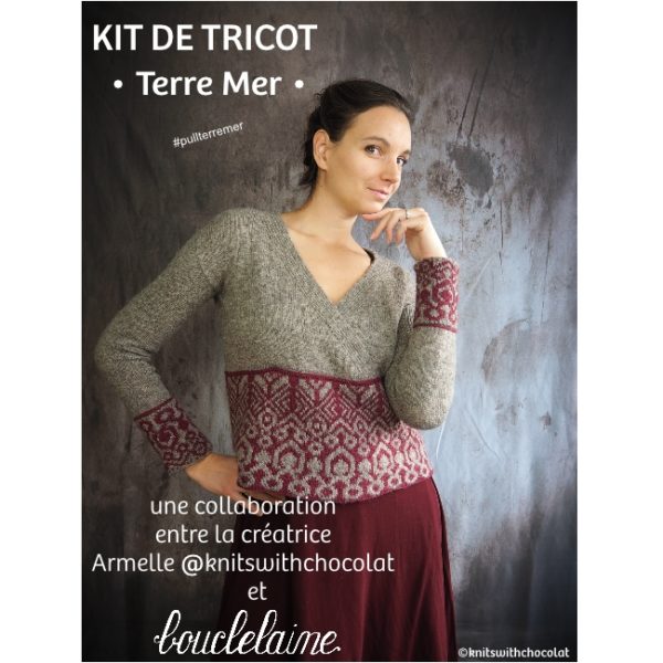 kit • Terre Mer • cache-coeur réversible dessiné par Armelle @knitswithchocolat