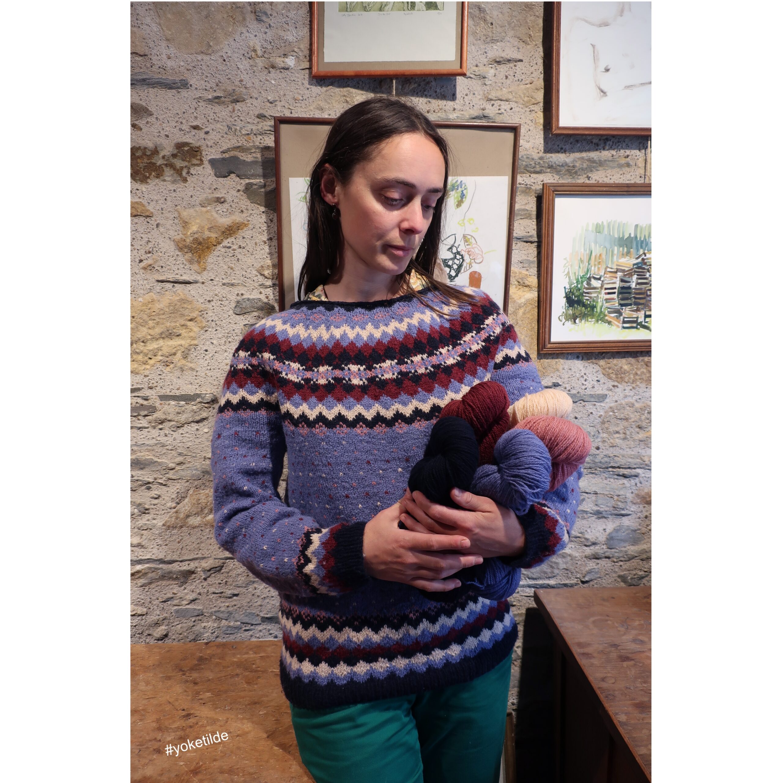 assortiment de fil • Tilde • yoke dessiné par Astrid @knitforpassion – Image 6