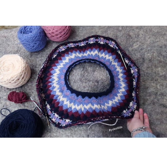 assortiment de fil • Tilde • yoke dessiné par Astrid @knitforpassion – Image 11