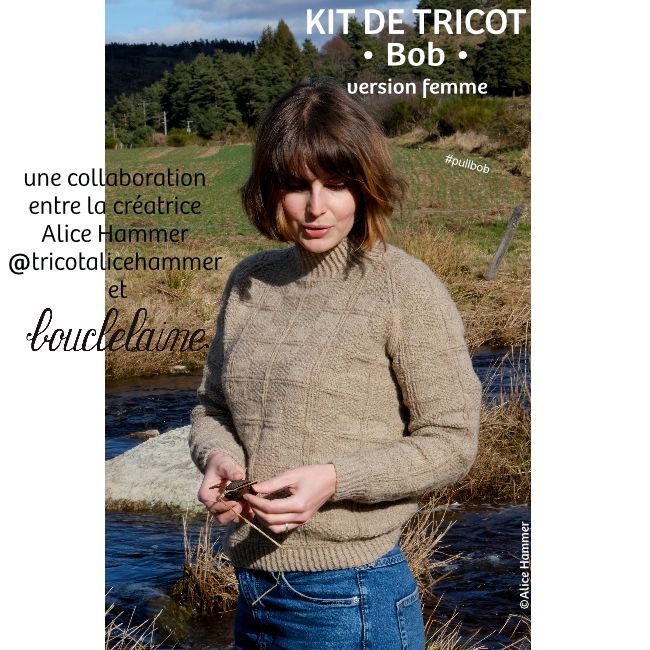 kit • Bob • pull mixte dessiné par Alice @tricotalicehammer