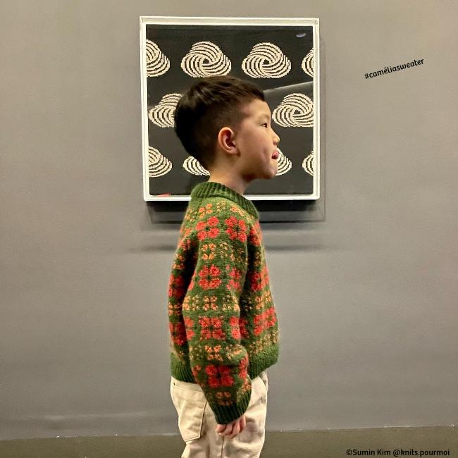 assortiment de fil • Camélia little • pull dessiné par Soumine @knits.pourmoi – Image 2