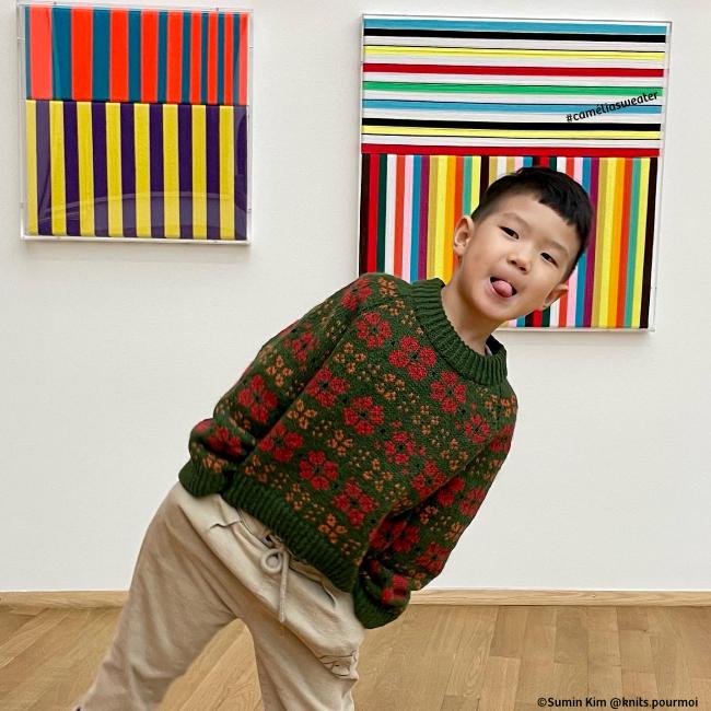 assortiment de fil • Camélia little • pull dessiné par Soumine @knits.pourmoi – Image 3